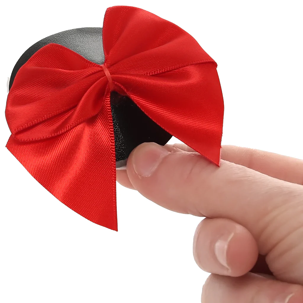 Nipple Couture Red Bow Covers - Image 4