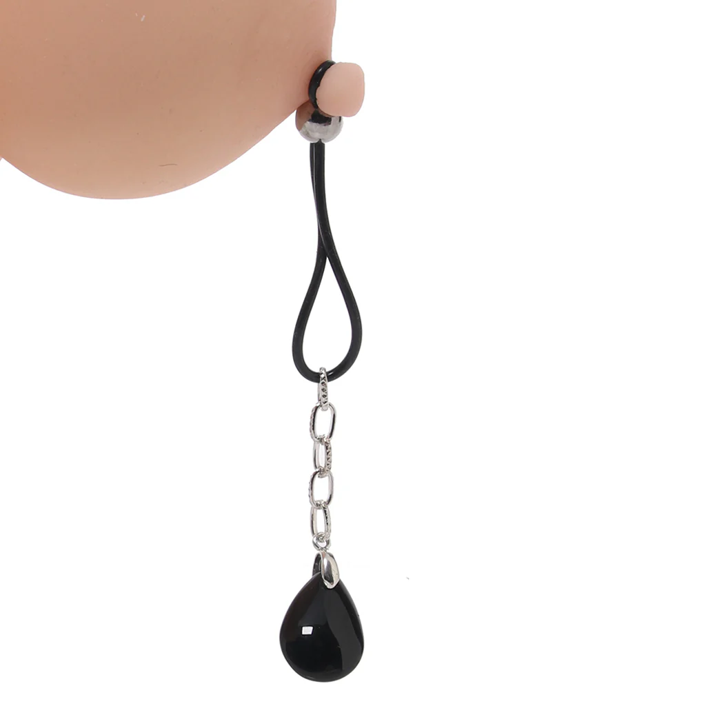 nipple play Non-Piercing Nipple Jewelry in Onyx - Image 2