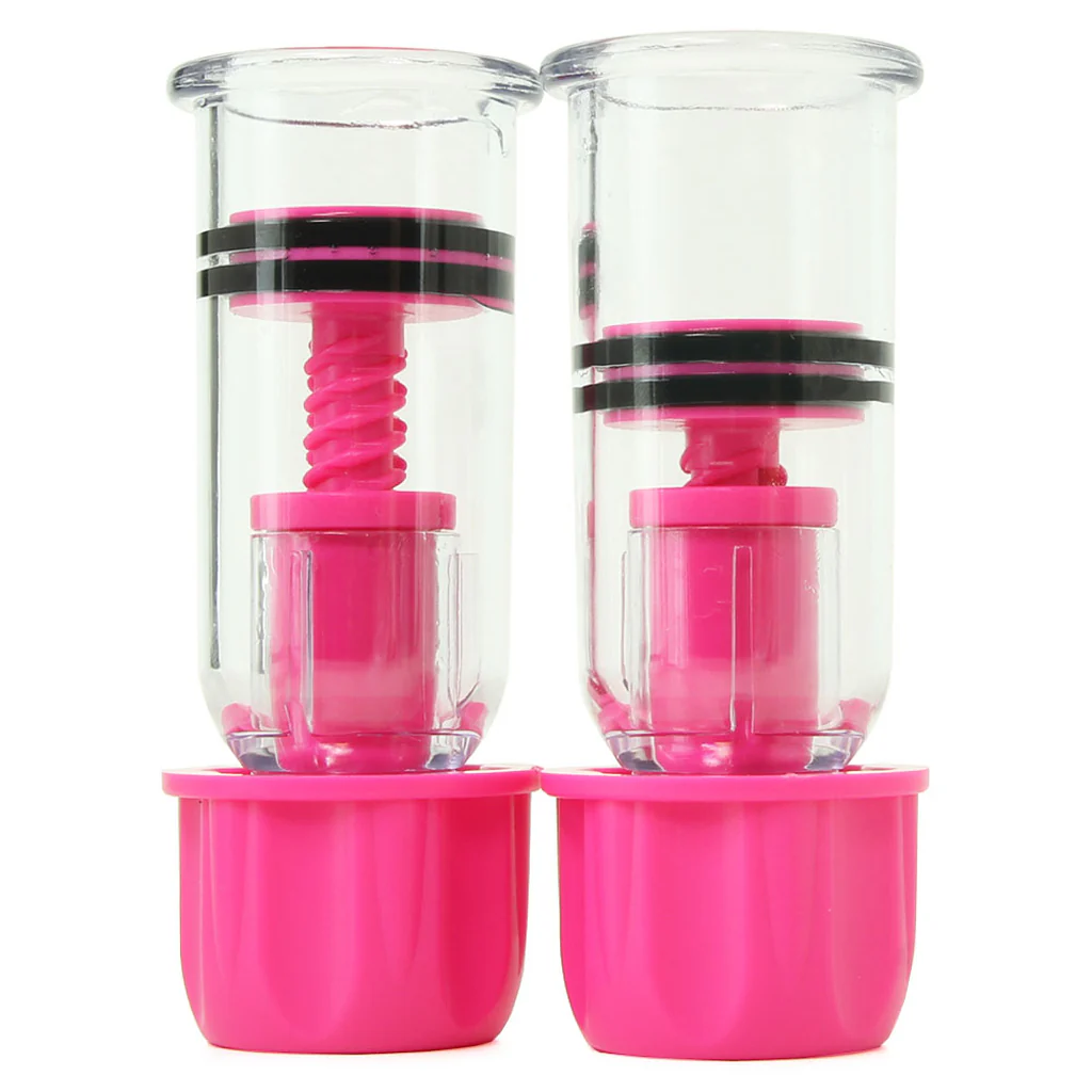 nipple play Vacuum Twist Suckers in Pink - Image 5