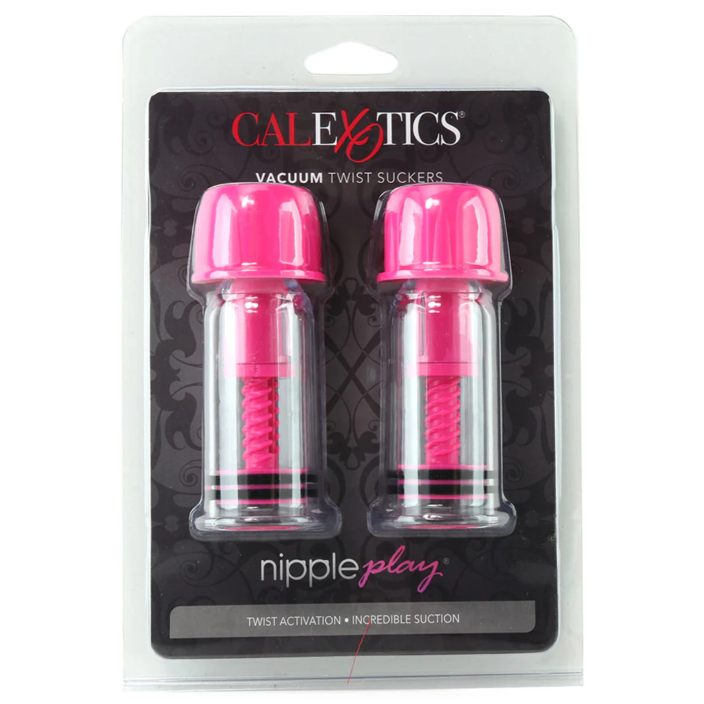 nipple play Vacuum Twist Suckers in Pink - Image 6
