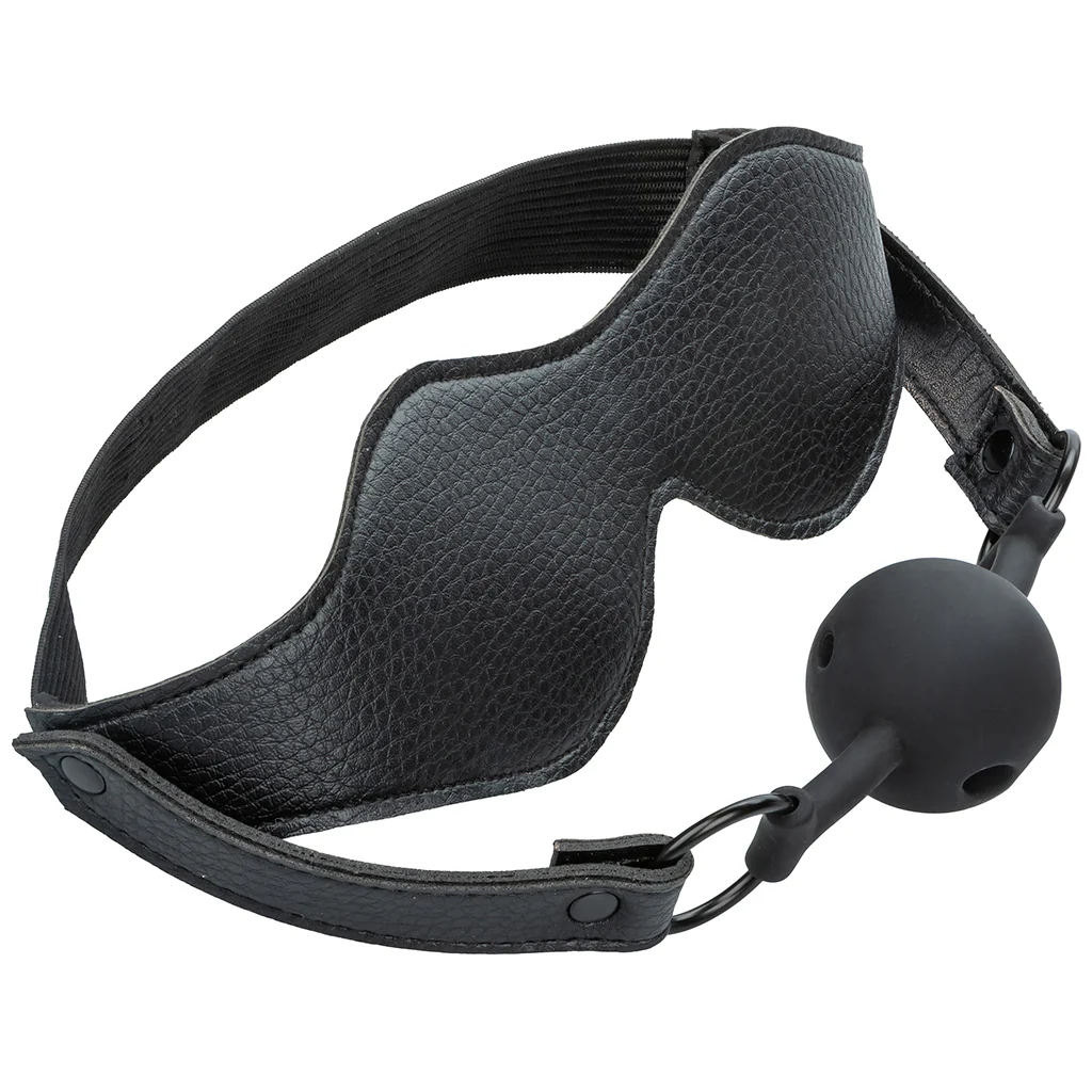 Nocturnal Collection Eye Mask & Breathable Ball Gag Set - Image 2