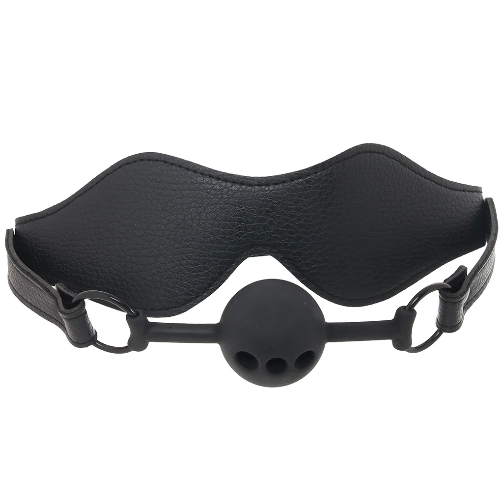 Nocturnal Collection Eye Mask & Breathable Ball Gag Set - Image 6