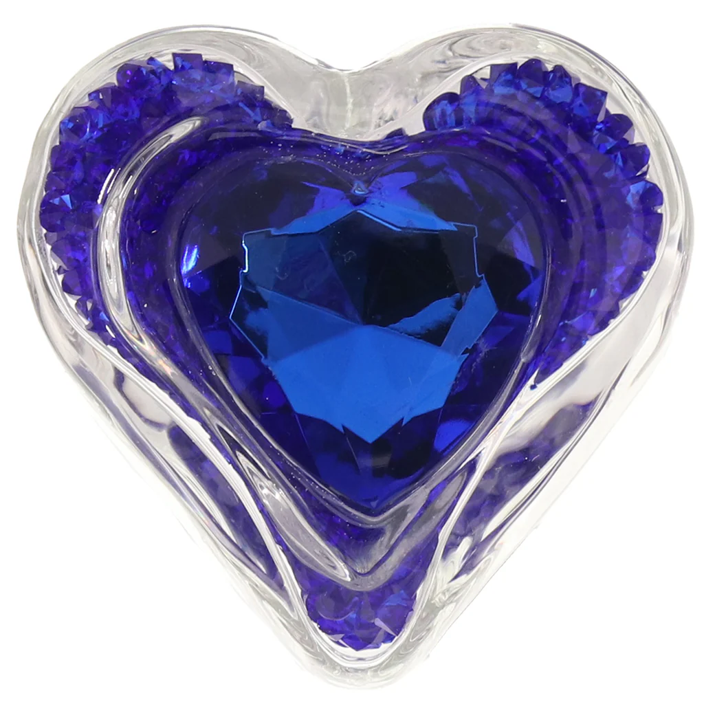 Oh My Gem Lustre Glass Butt Plug in Blue - Image 5