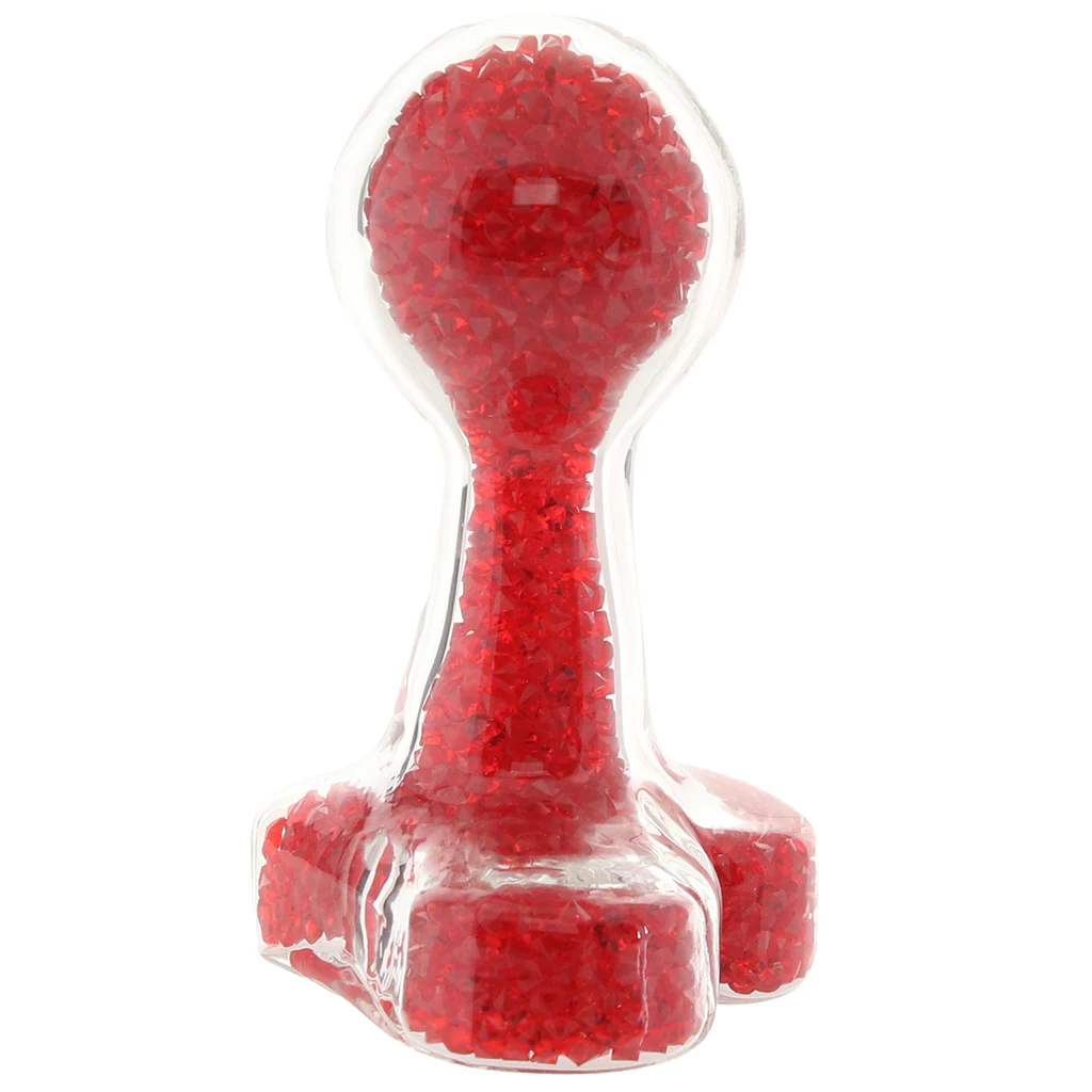 Oh My Gem Lustre Glass Butt Plug in Red - Image 3