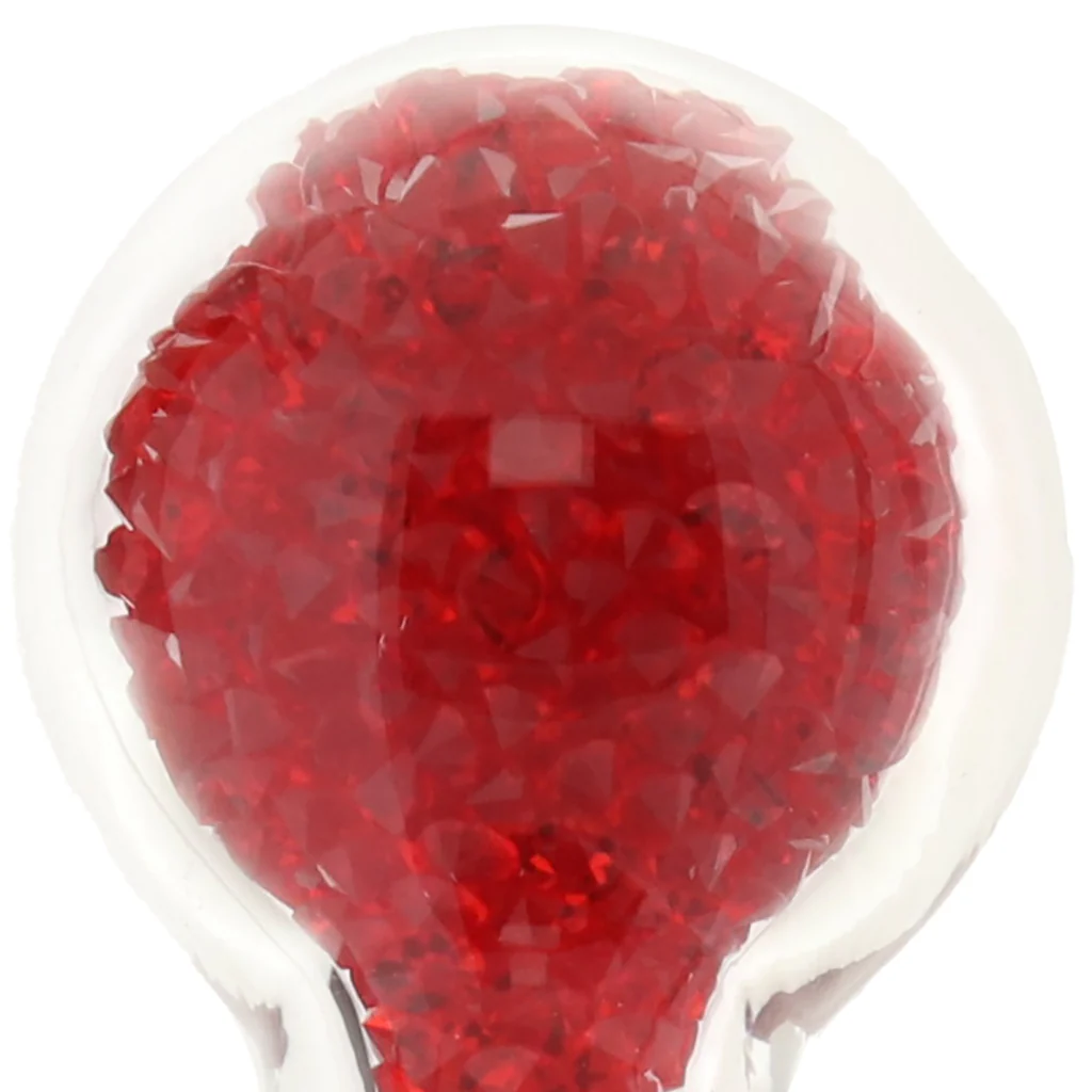 Oh My Gem Lustre Glass Butt Plug in Red - Image 7