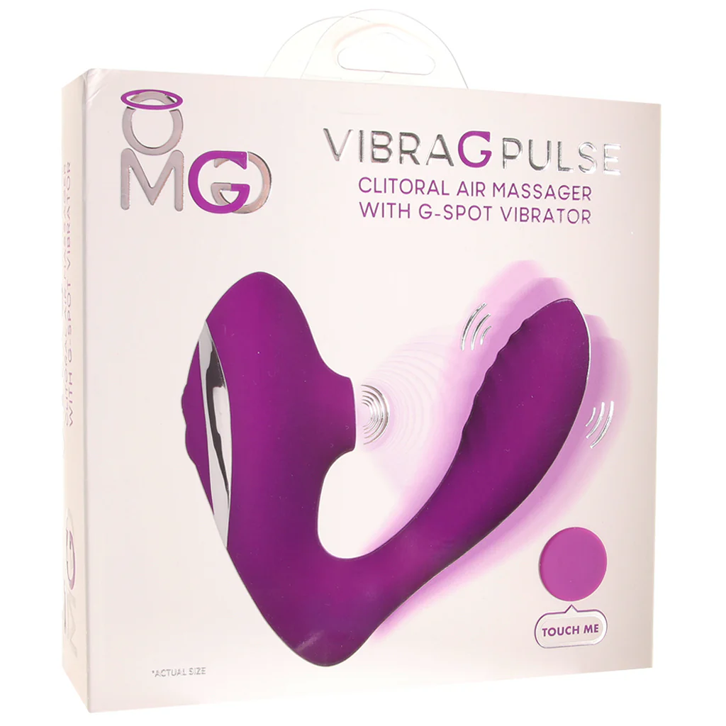 OMG Vibra G Pulse Clitoral Air Massager in Purple - Image 6