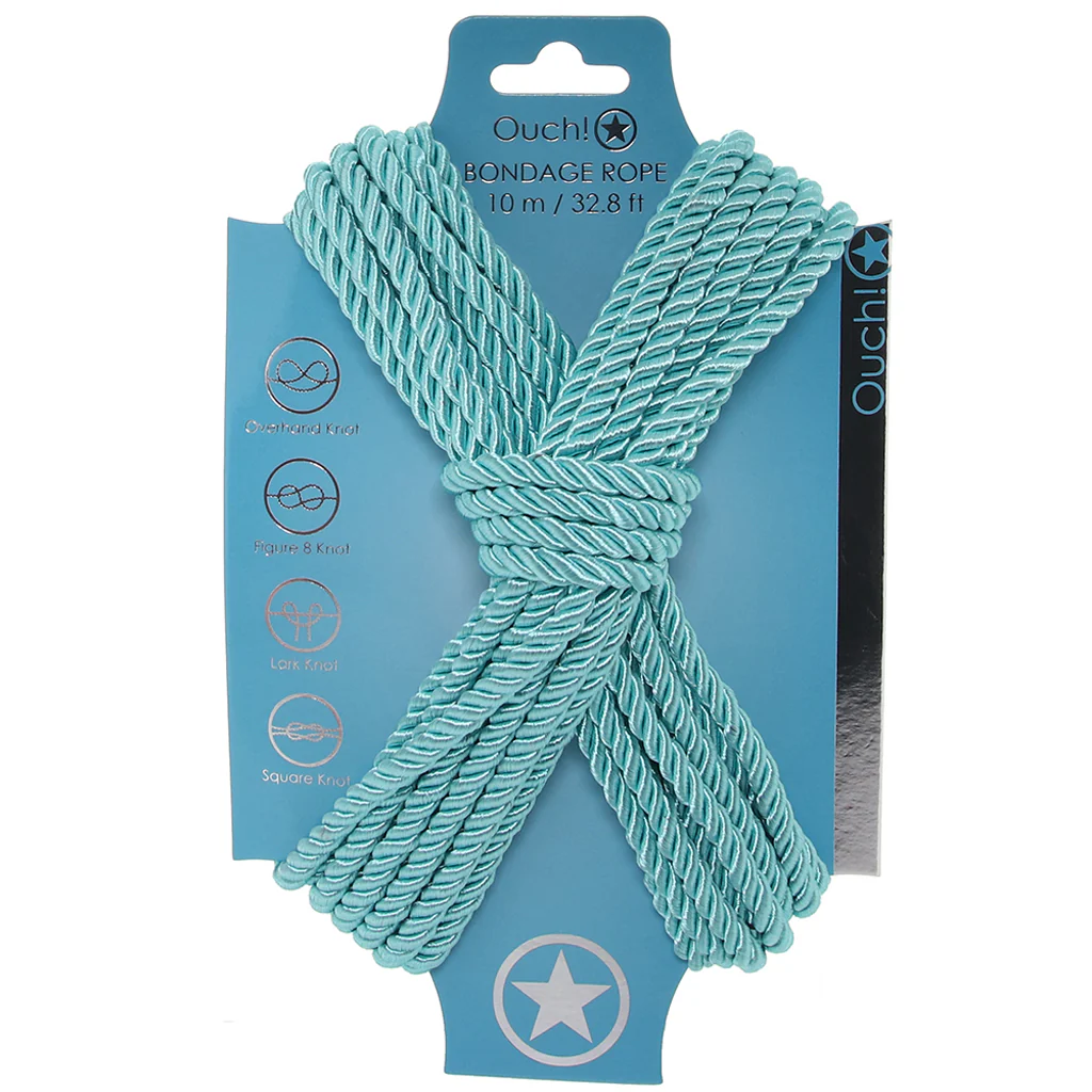 Ouch! 32.8'/10m Bondage Rope in Blue - Image 6