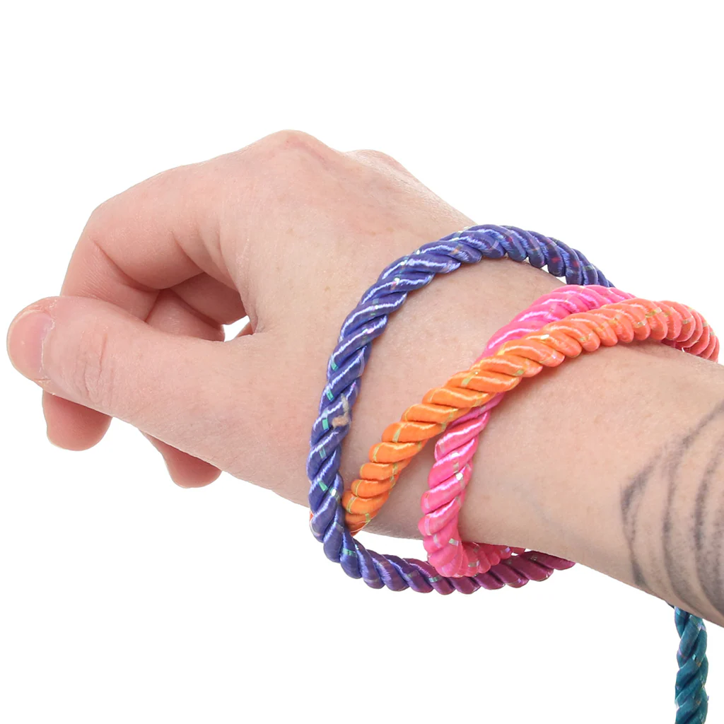 Ouch! 32.8'/10m Bondage Rope in Vibrant Rainbow - Image 2