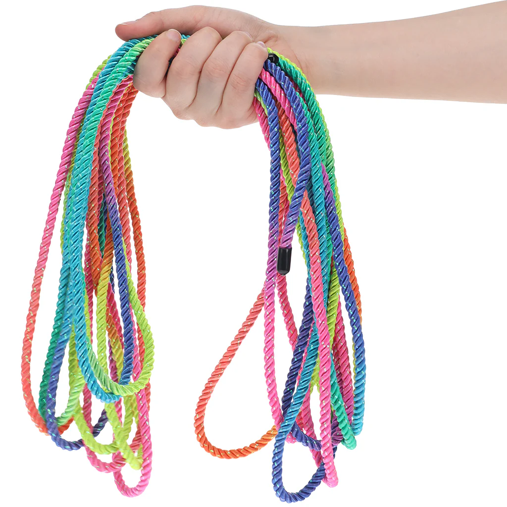 Ouch! 32.8'/10m Bondage Rope in Vibrant Rainbow - Image 7