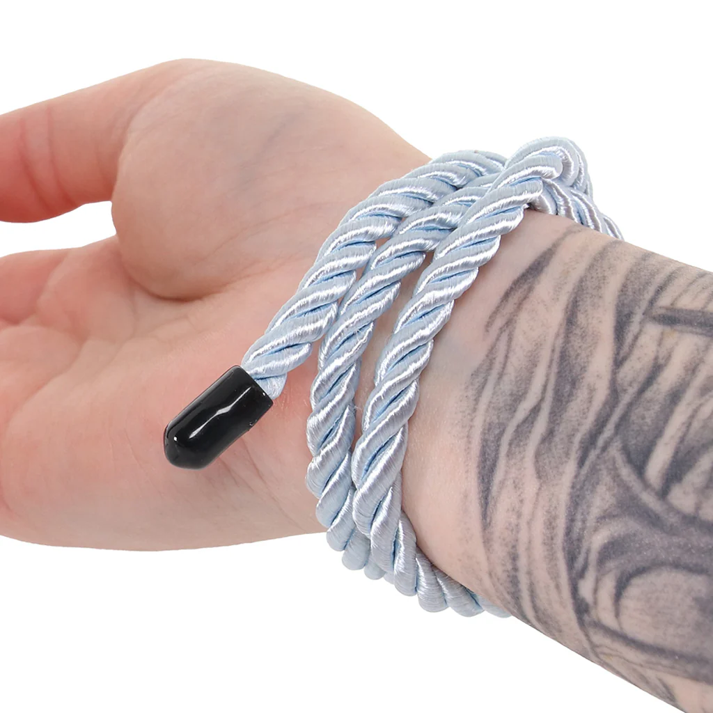Ouch! 32.8'/10m Bondage Rope in Powder Blue - Image 2