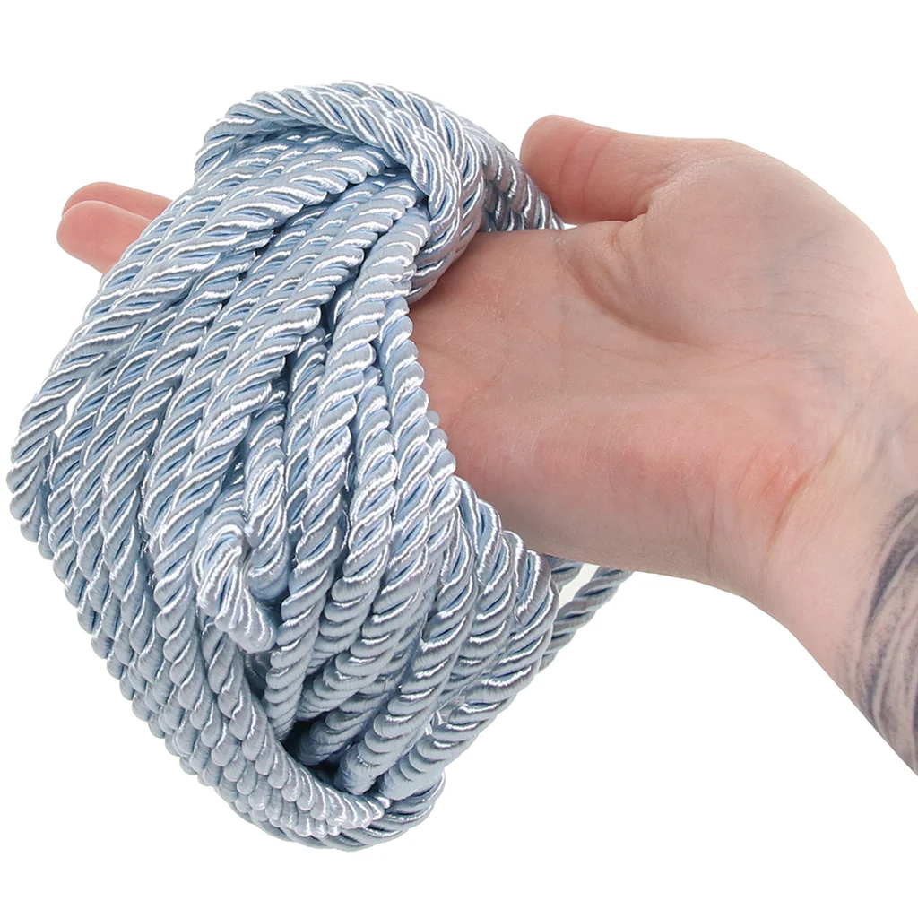 Ouch! 32.8'/10m Bondage Rope in Powder Blue - Image 4
