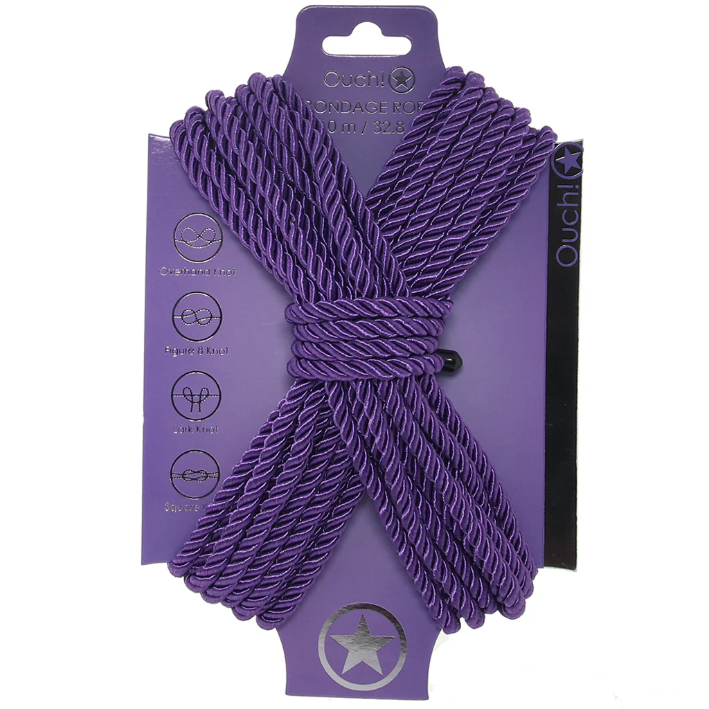 Ouch! 32.8'/10m Bondage Rope in Purple - Image 6