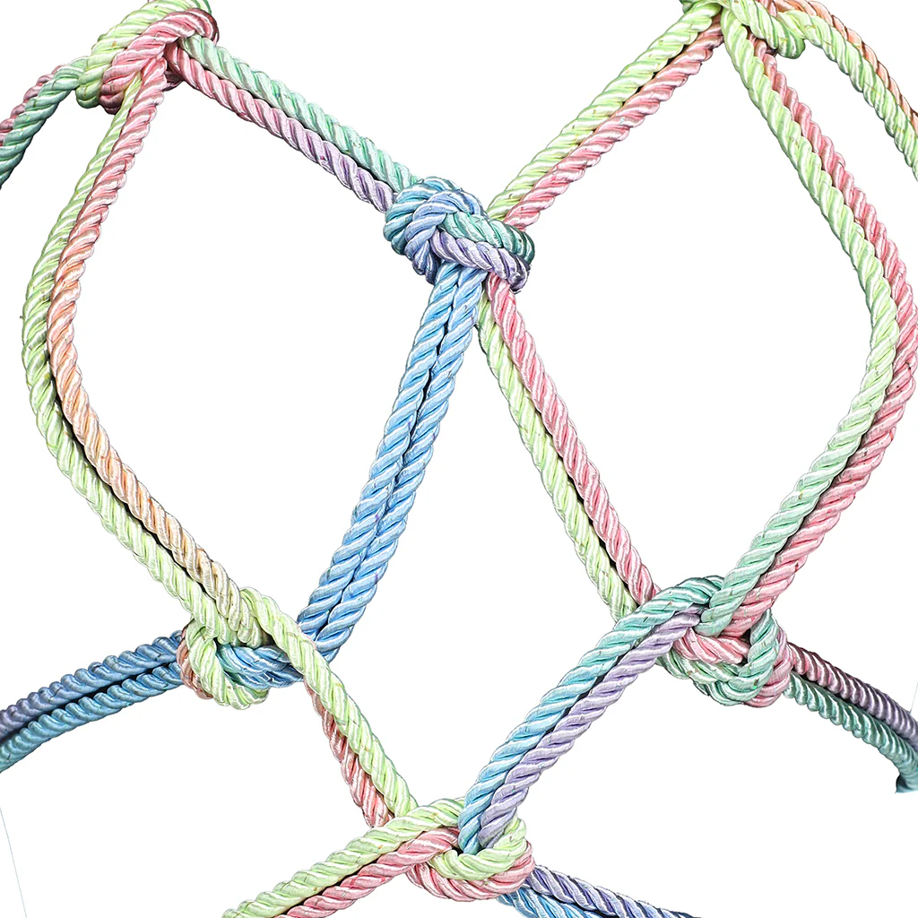 Ouch! 32.8'/10m Bondage Rope in Pastel Rainbow - Image 4