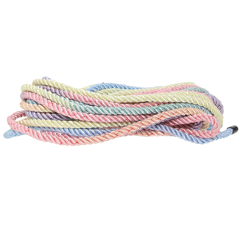 Ouch! 32.8'/10m Bondage Rope in Pastel Rainbow - Image 6