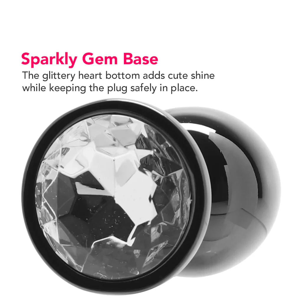 Ouch! Clear Gem Plug in Medium - Image 5