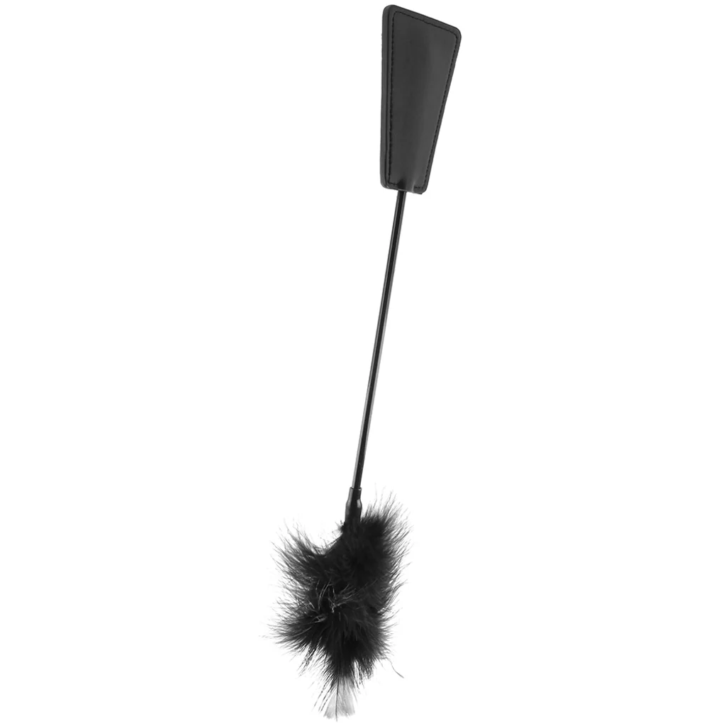 Black & White Crop with Feather Tickler - Image 3