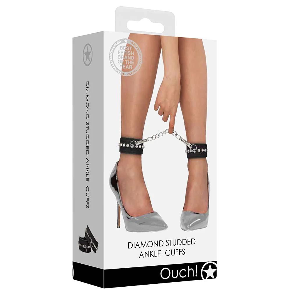 Ouch! Diamond Studded Ankle Cuffs - Image 6