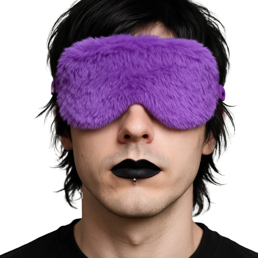 Ouch! Fluffy Blindfold in Purple - Image 6