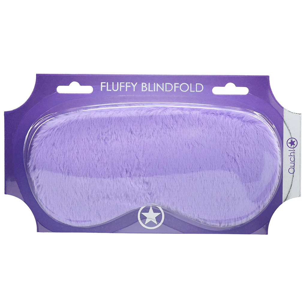 Ouch! Fluffy Blindfold in Purple - Image 9