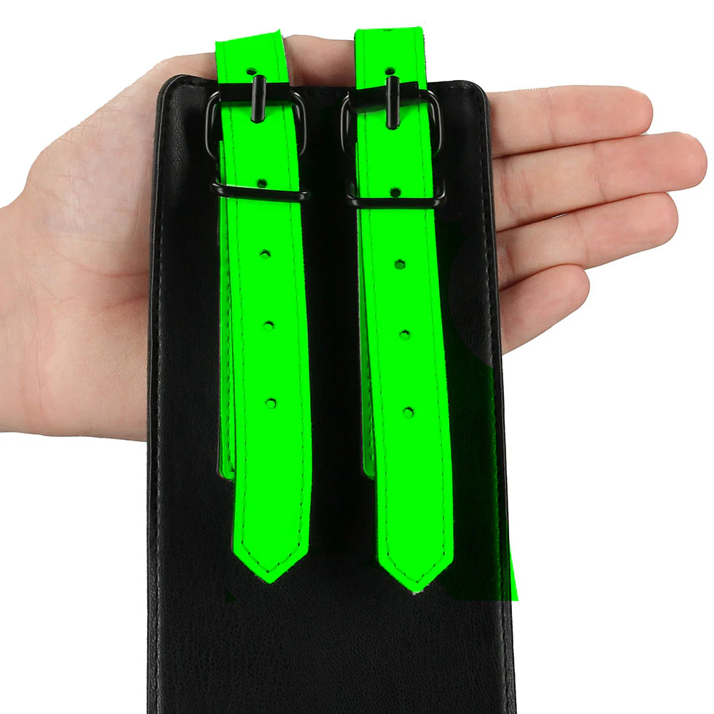 Ouch! Glow Bondage Belt with Thigh and Wrist Cuffs /XL - Image 3