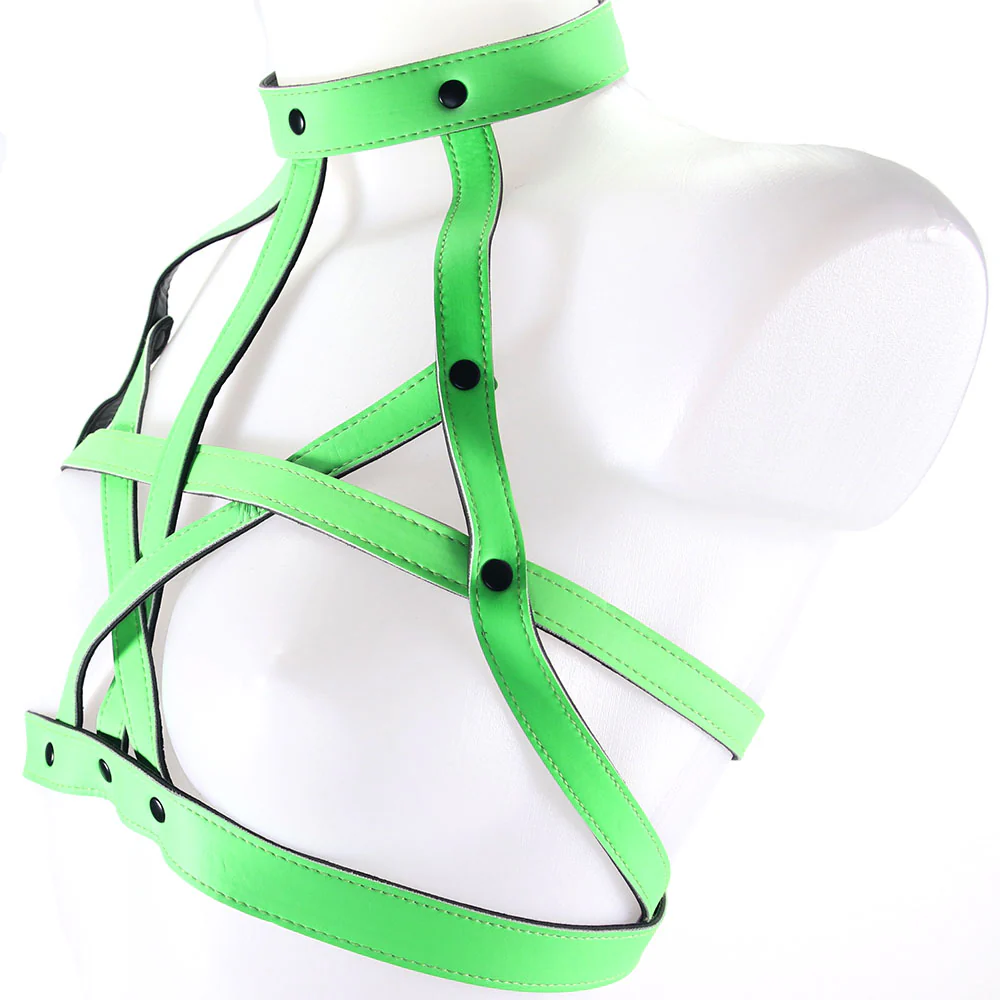 Ouch! Glow In The Dark Bra Harness /XL - Image 4