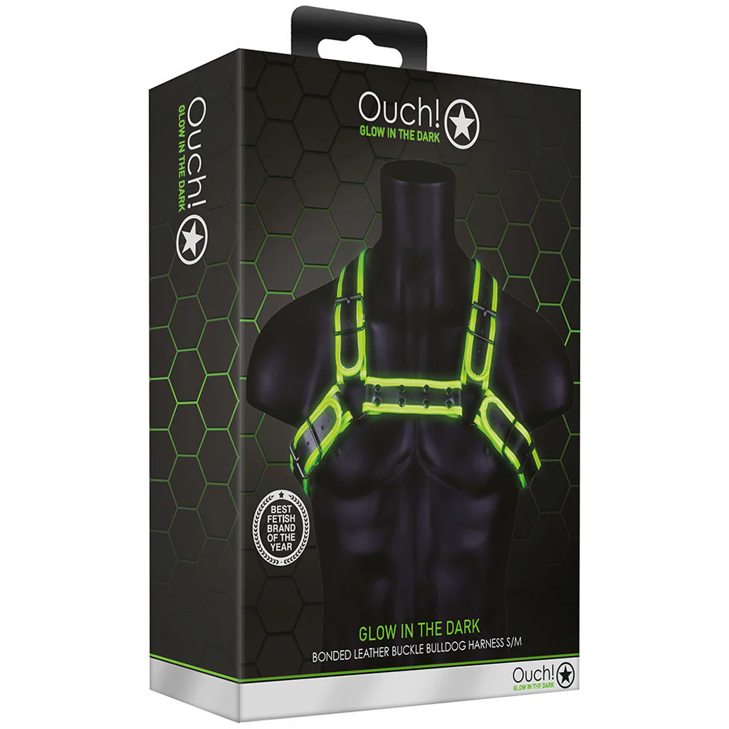 Ouch! Glow in the Dark Buckle Bulldog Harness /M - Image 6