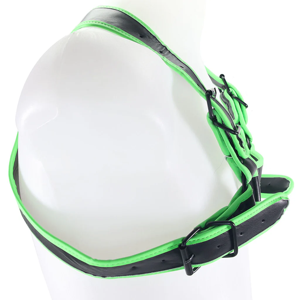 Ouch! Glow in the Dark Buckle Bulldog Harness /XL - Image 3