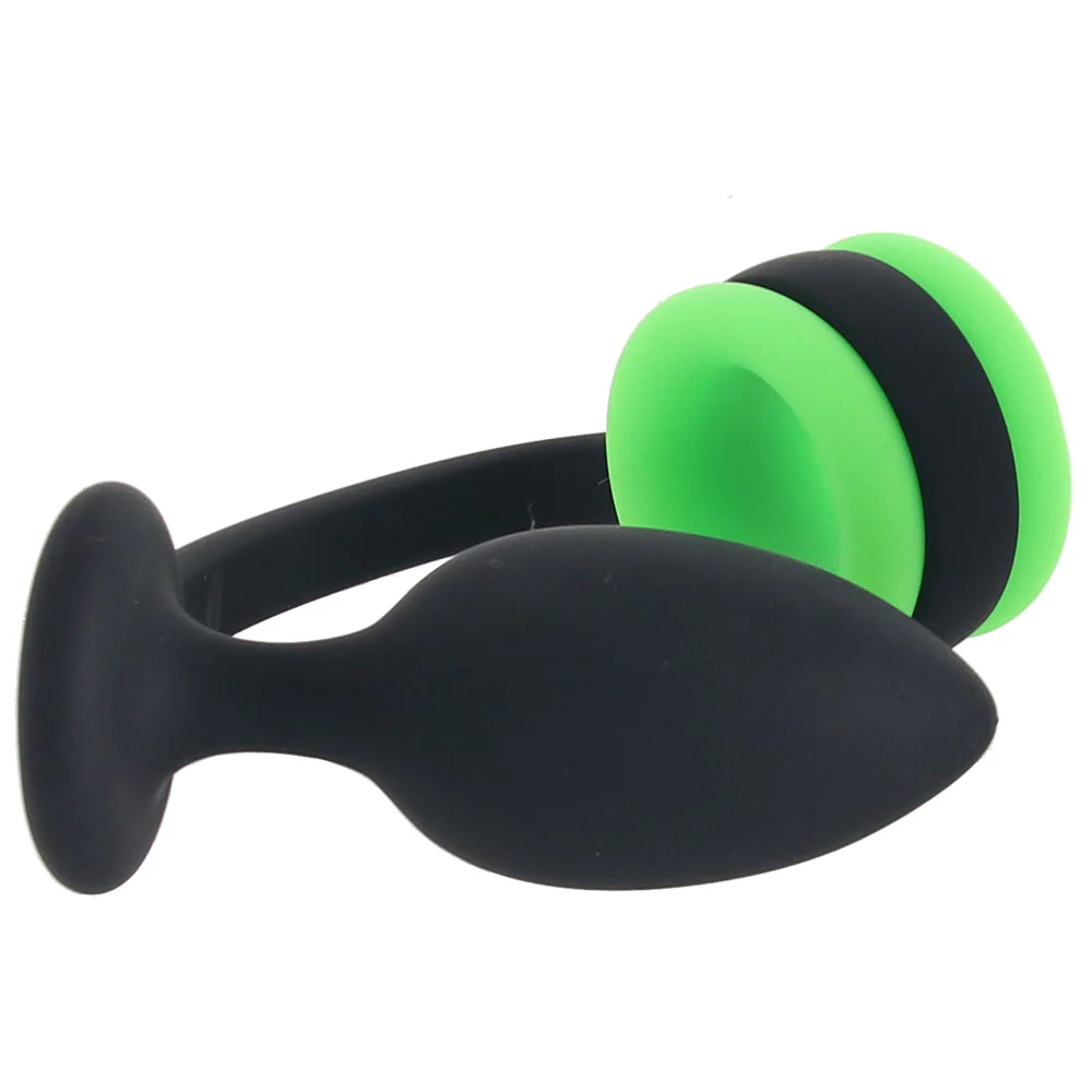 Ouch! Glow In The Dark Butt Plug with Cock Ring - Image 3