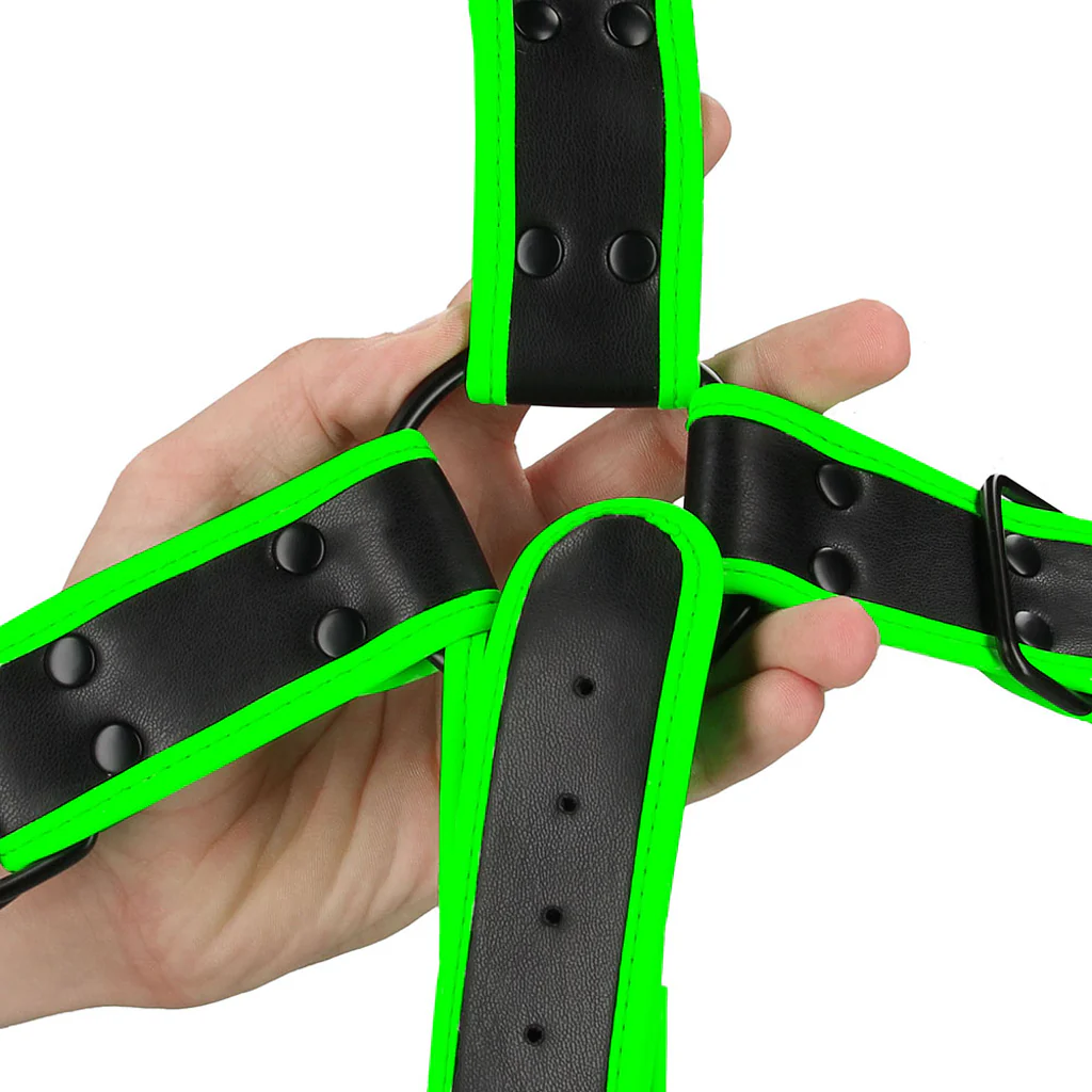 Ouch! Glow In The Dark Cross Harness /XL - Image 3