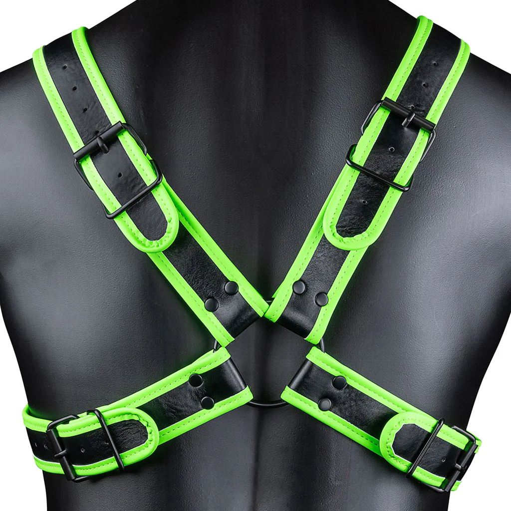 Ouch! Glow In The Dark Cross Harness /XL - Image 4