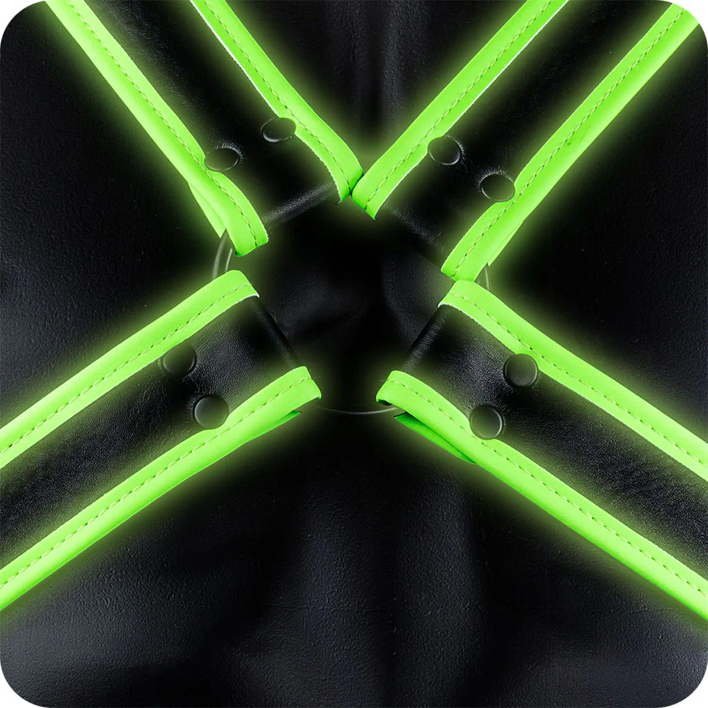 Ouch! Glow In The Dark Cross Harness /XL - Image 5