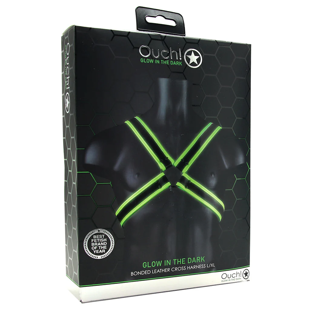 Ouch! Glow In The Dark Cross Harness /XL - Image 6