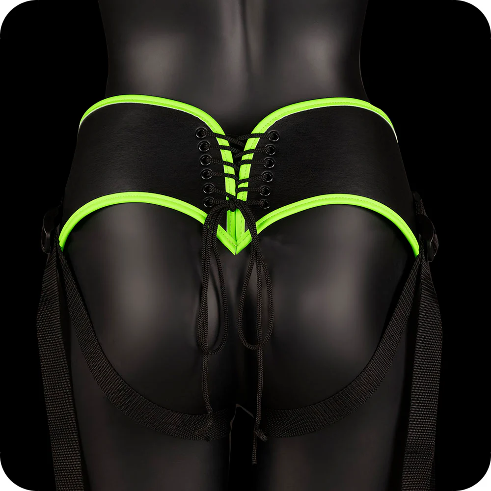 Ouch! Glow In The Dark Harness with Silicone Dildo - Image 3