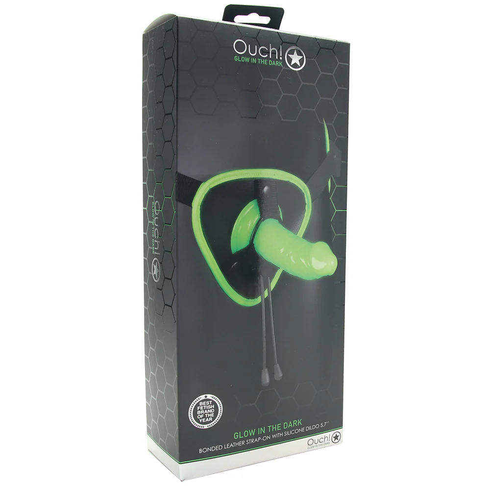 Ouch! Glow In The Dark Harness with Silicone Dildo - Image 6