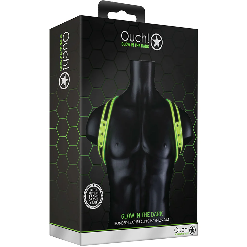 Ouch! Glow in the Dark Sling Harness /M - Image 6