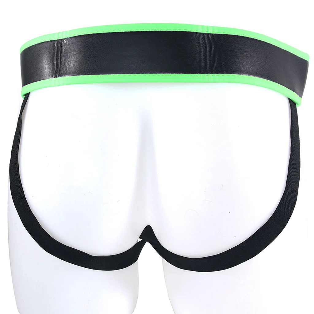 Ouch! Glow In The Dark Striped Pouch Jock Strap /XL - Image 5
