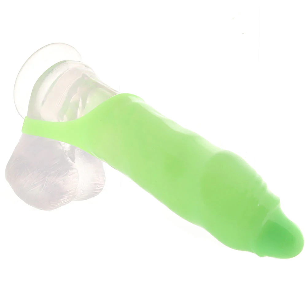 Ouch! Glow In The Dark Thin Smooth Penis Sleeve - Image 2