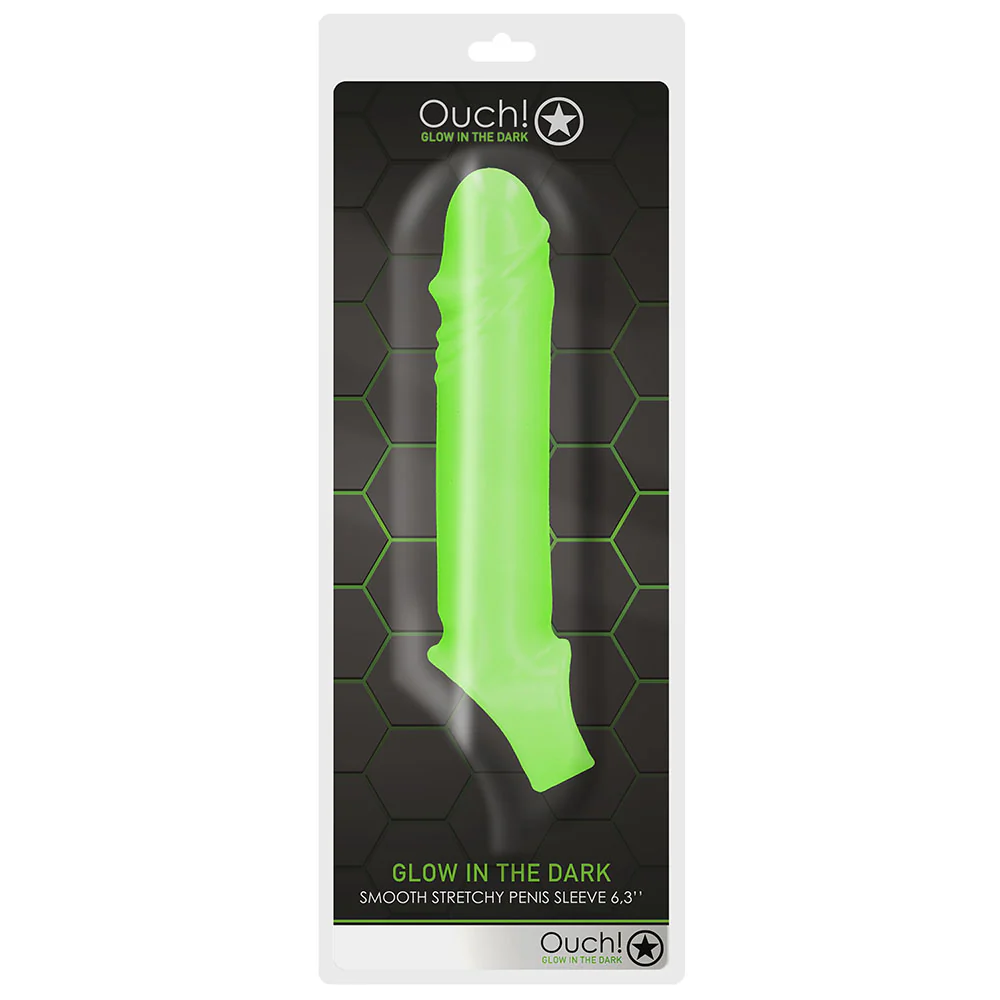 Ouch! Glow In The Dark Thin Smooth Penis Sleeve - Image 6