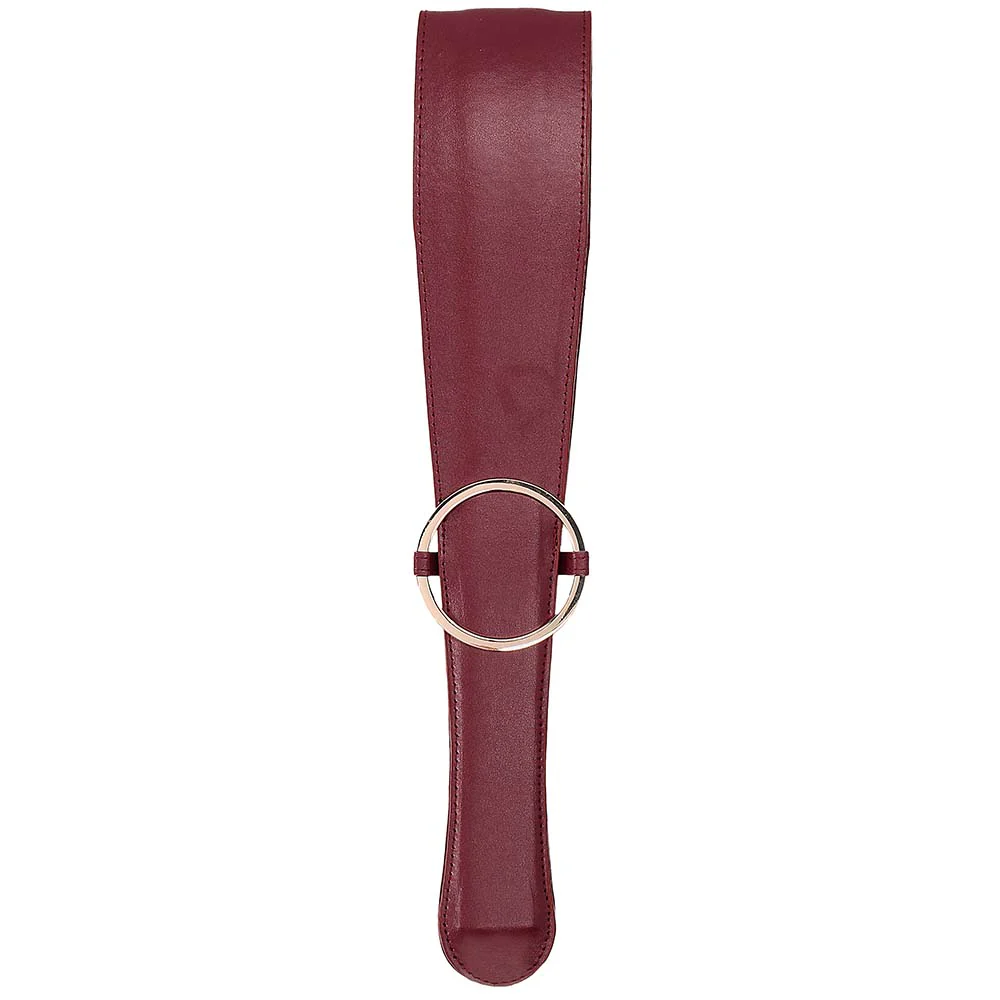 Ouch! Halo Belt Flogger in Burgundy - Image 2