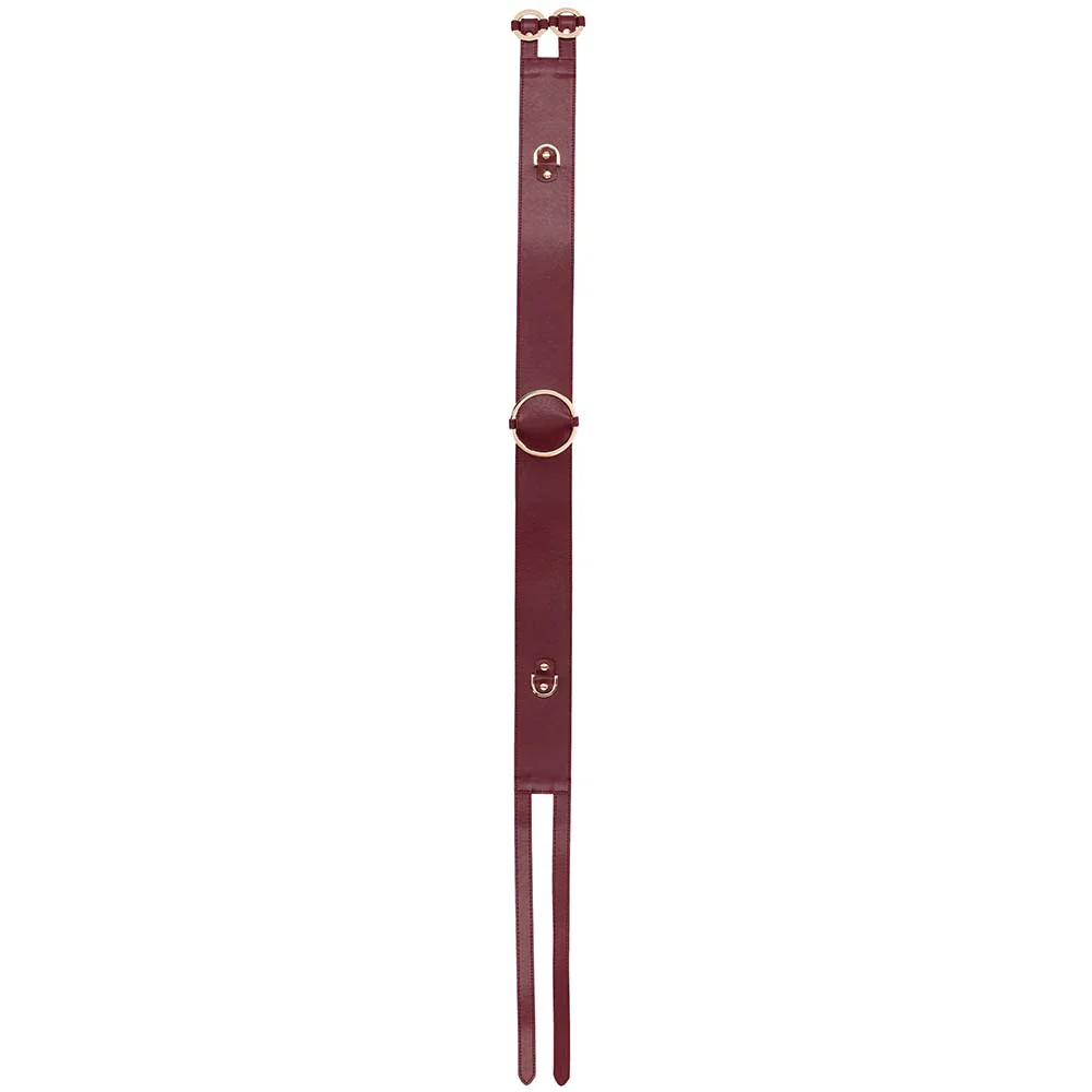 Ouch! Halo Burgundy Waist Bondage Belt /XL - Image 4