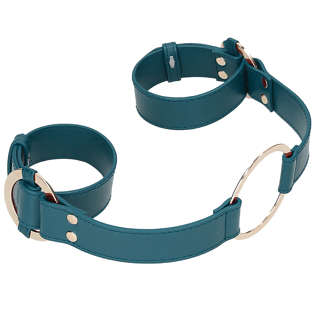 Ouch! Halo Handcuffs With Connector in Green - Image 2