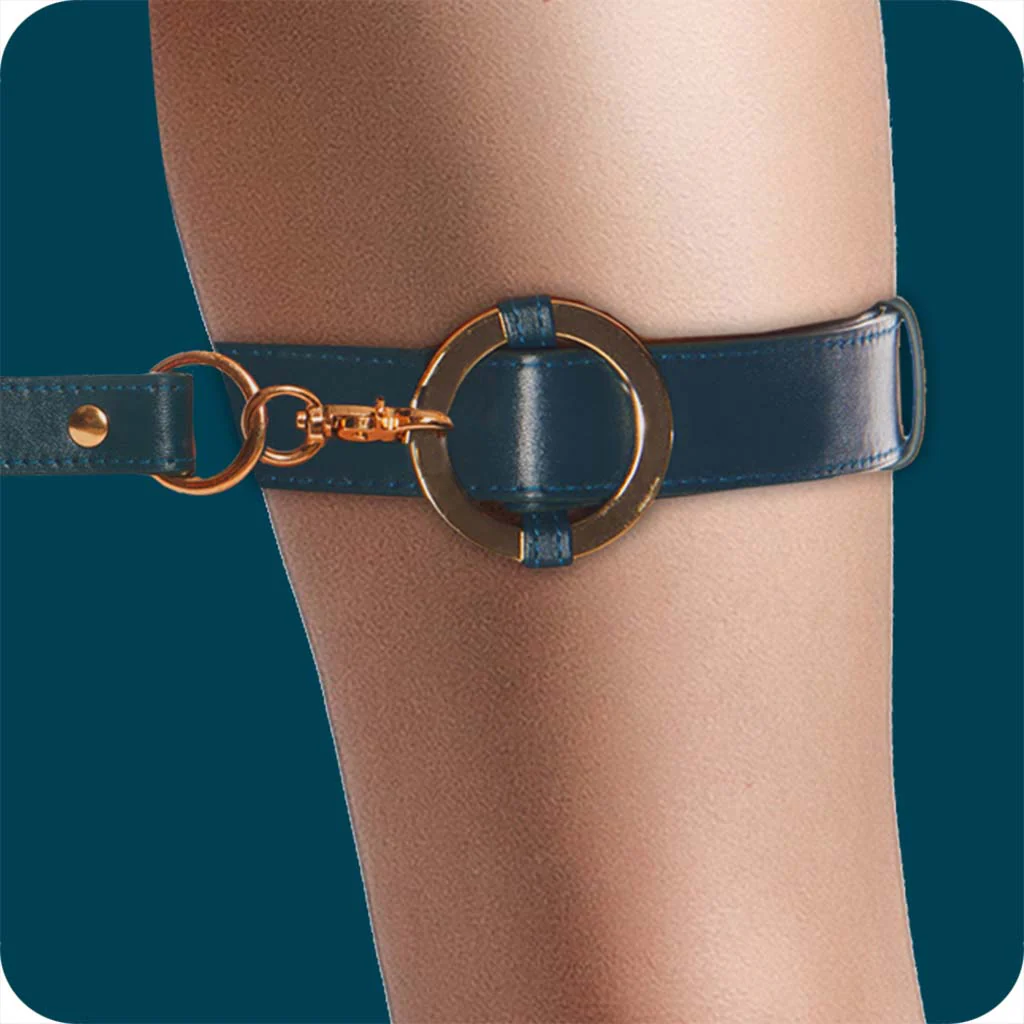 Ouch! Halo Thigh Cuffs in Green - Image 4