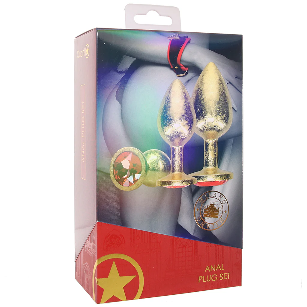 Ouch! Milan Collection Metal Anal Plug Set - Image 9