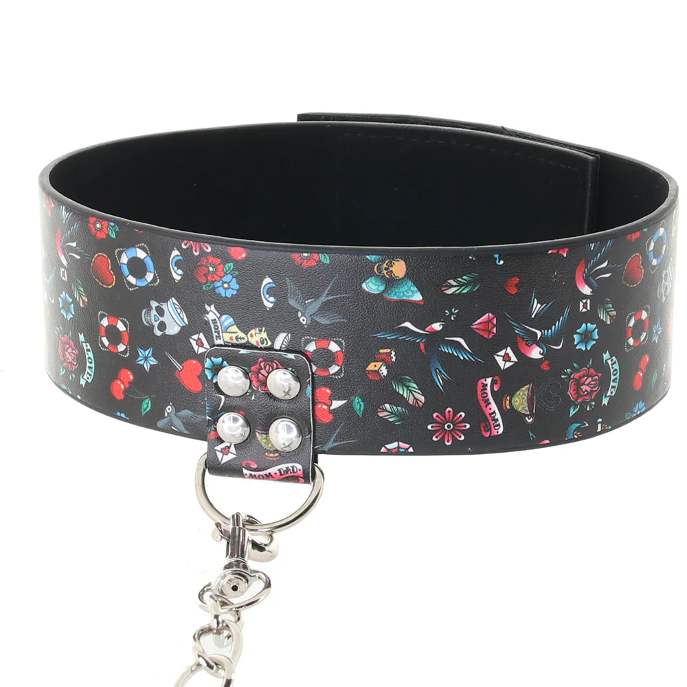 Ouch! Old School Tattoo Leash & Collar - Image 2