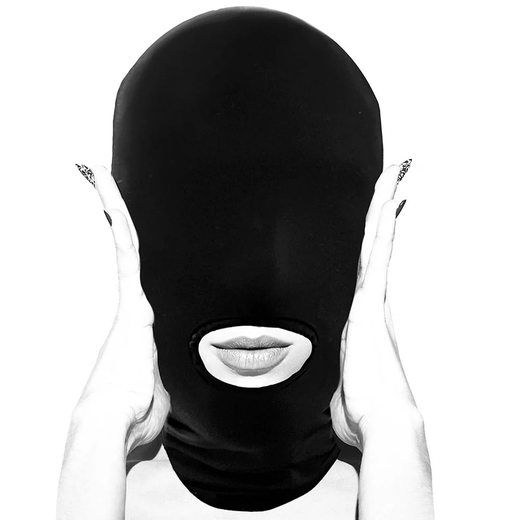 Black & White Open Mouth Submission Mask - Image 5