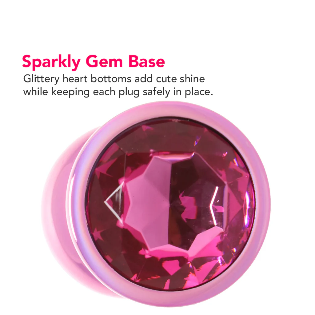 Ouch! Paris Collection Metal Anal Plug Set in Pink - Image 6