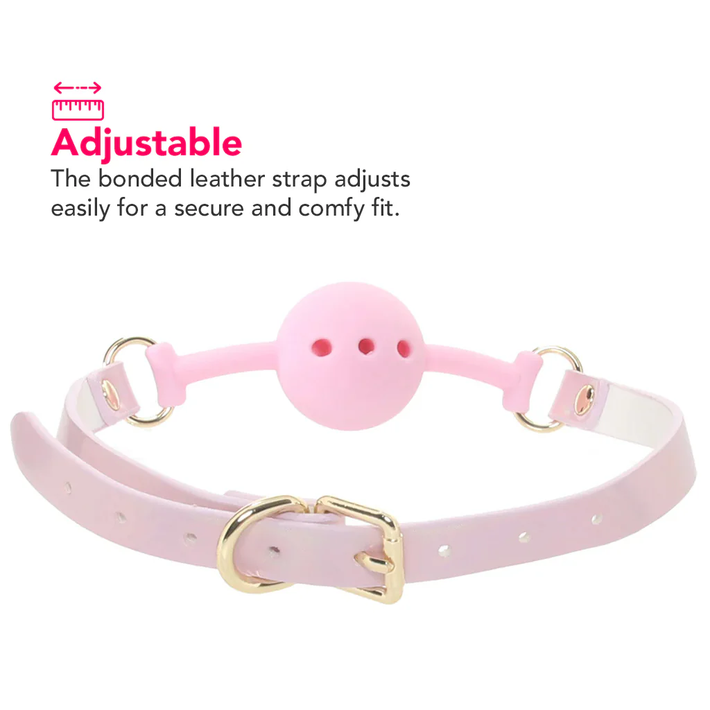 Ouch! Paris Collection Silicone Ball Gag in Pink - Image 5