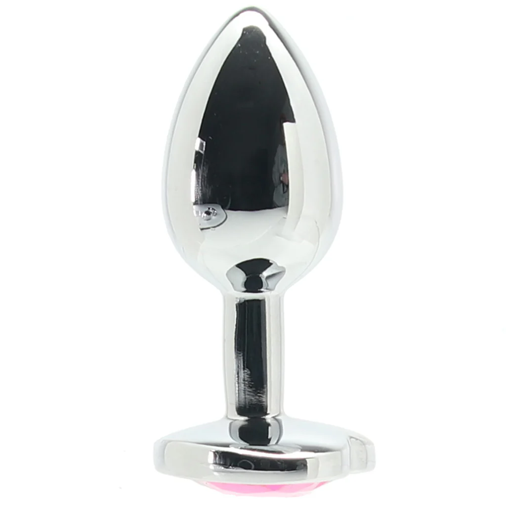 Ouch! Pink Heart Gem Plug in Small - Image 3