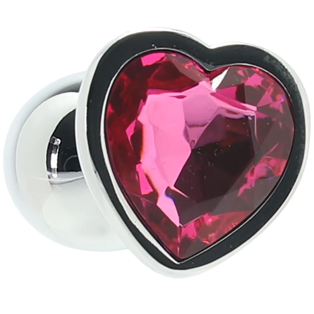 Ouch! Pink Heart Gem Plug in Small - Image 5