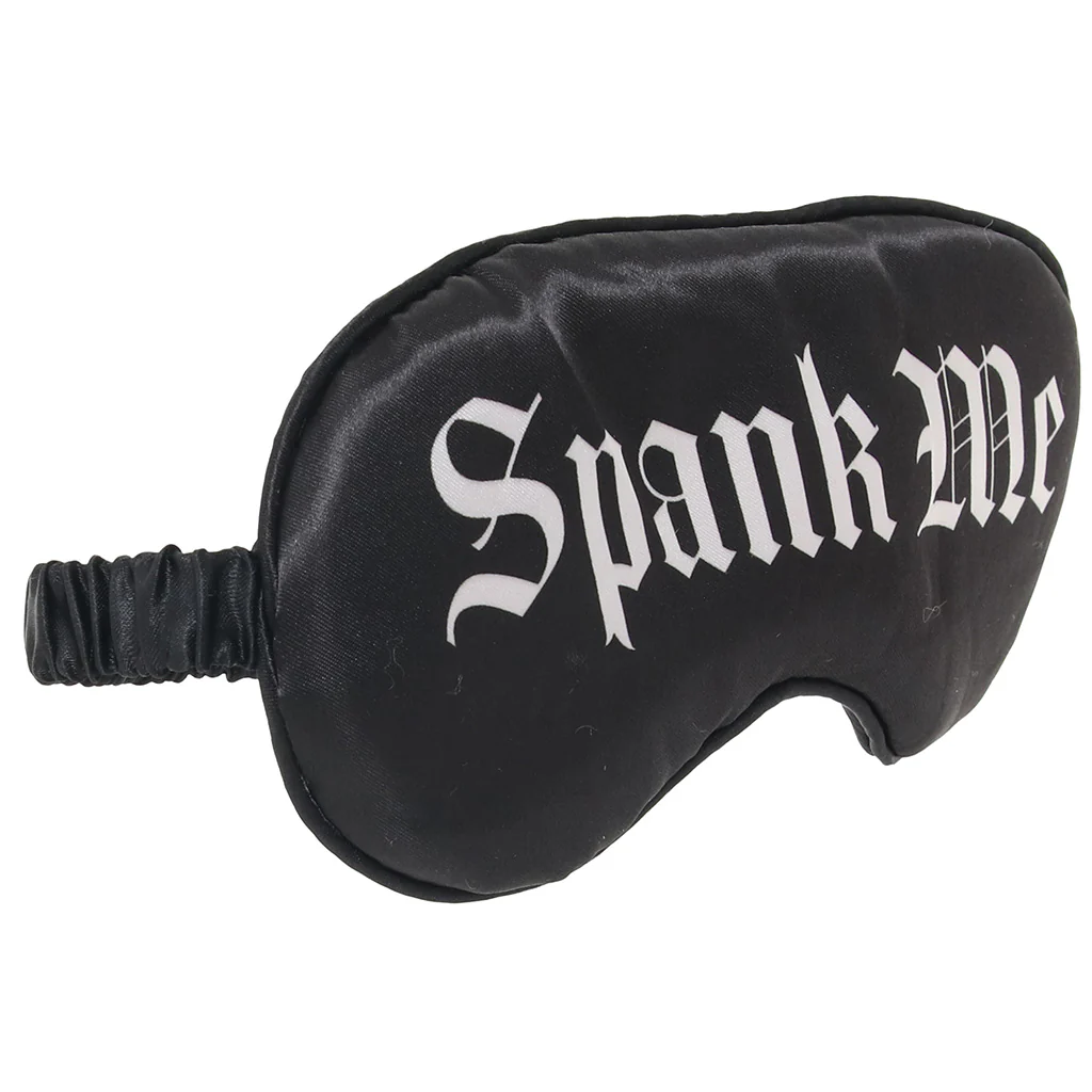 Ouch! Printed Satin Spank Me Blindfold - Image 8